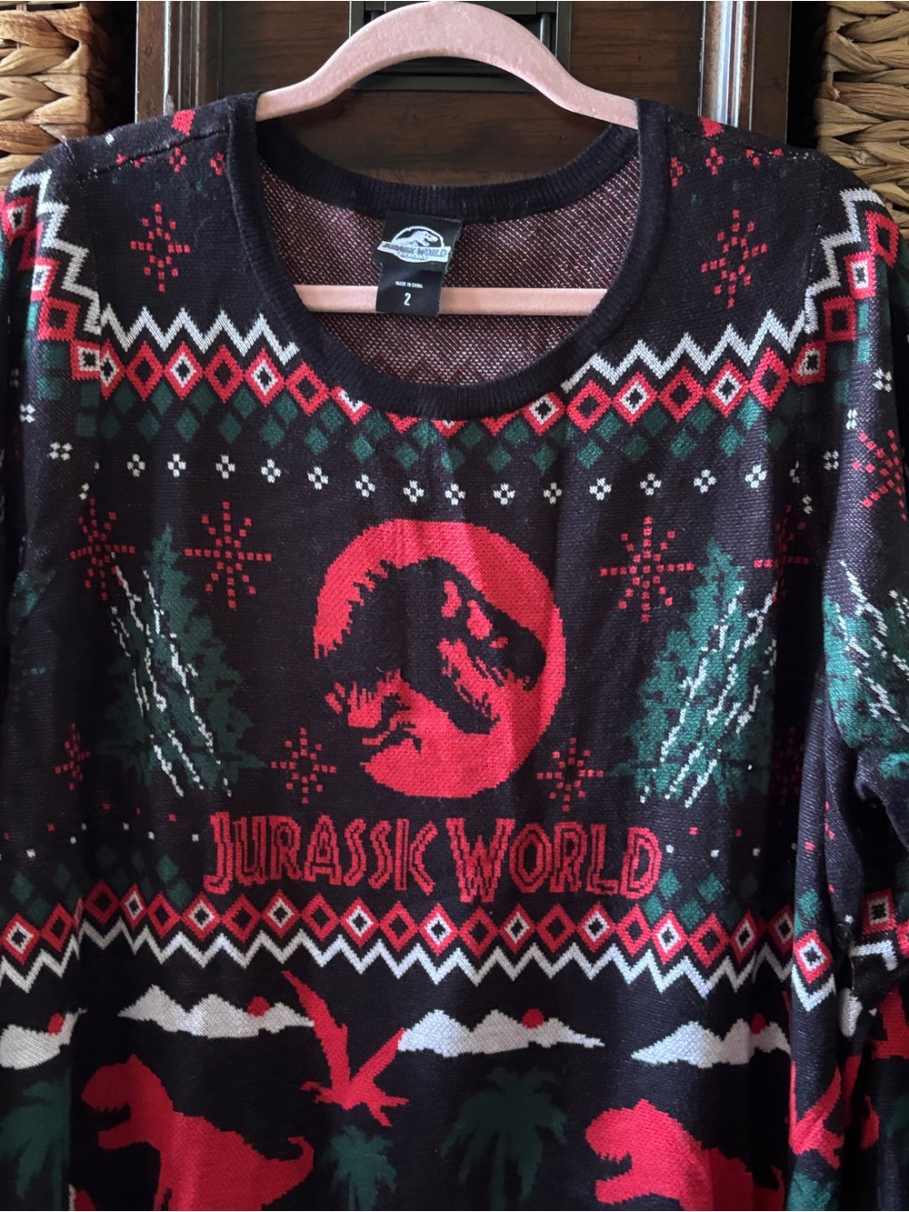 Torrid X Jurassic World Ugly Christmas Sweater in size 2 - Picture 2 of 9